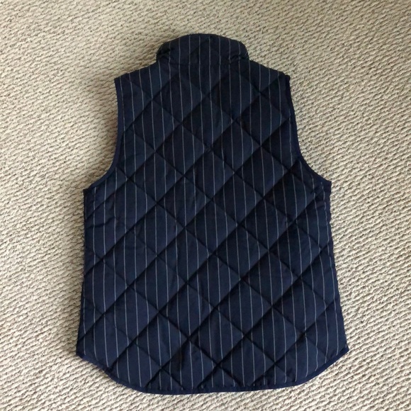J Crew size small vest Navy/white stripe NWOT - Picture 3 of 3